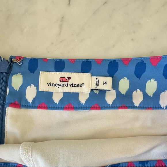 Vineyard Vines Women's Tennis Athletic Skort Skirt Size 14 Blue Pink White - Picture 3 of 8